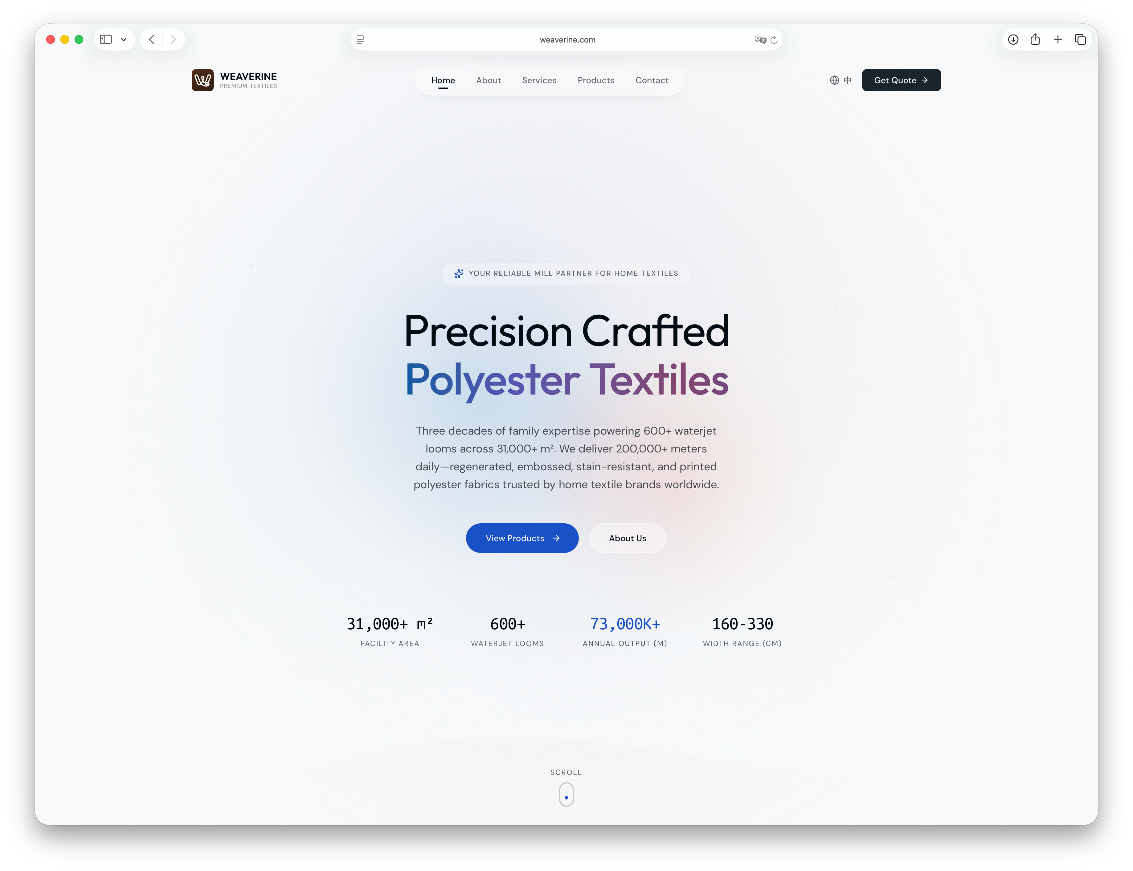 Weaverine Launches New Website for Global Home Textile Buyers